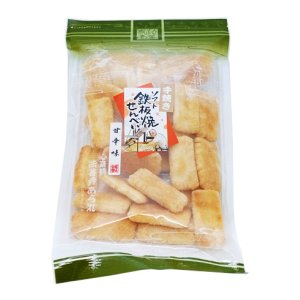 画像: 鉄板焼せんべい 甘辛味（75g）