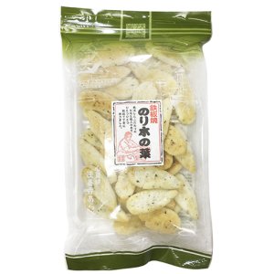 画像: 鉄板焼せんべい のり木の葉（75g）